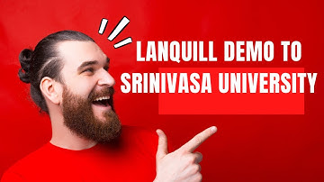 Lanquill - Online English Language Lab - Demo to  Srinivasa University Mangalore