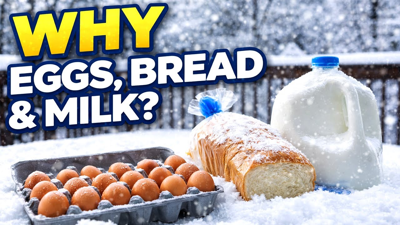 Why Everyone Buys Eggs, Bread, and Milk When Snow is Forecast in Southern States