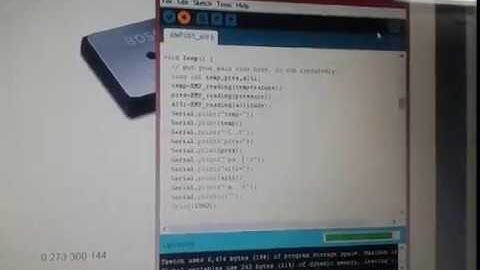 BMP085 connected with arduino
