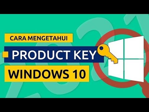 cara mengetahui product key windows 10