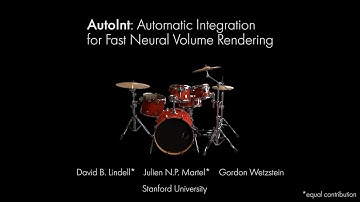 AutoInt: Automatic Integration for Fast Neural Volume Rendering | CVPR 2021