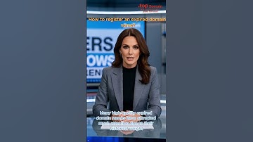 How to #register an expired #domain name?#AI #technology #Mid #Musk #Trump #iPhone #Putin #Senigawa