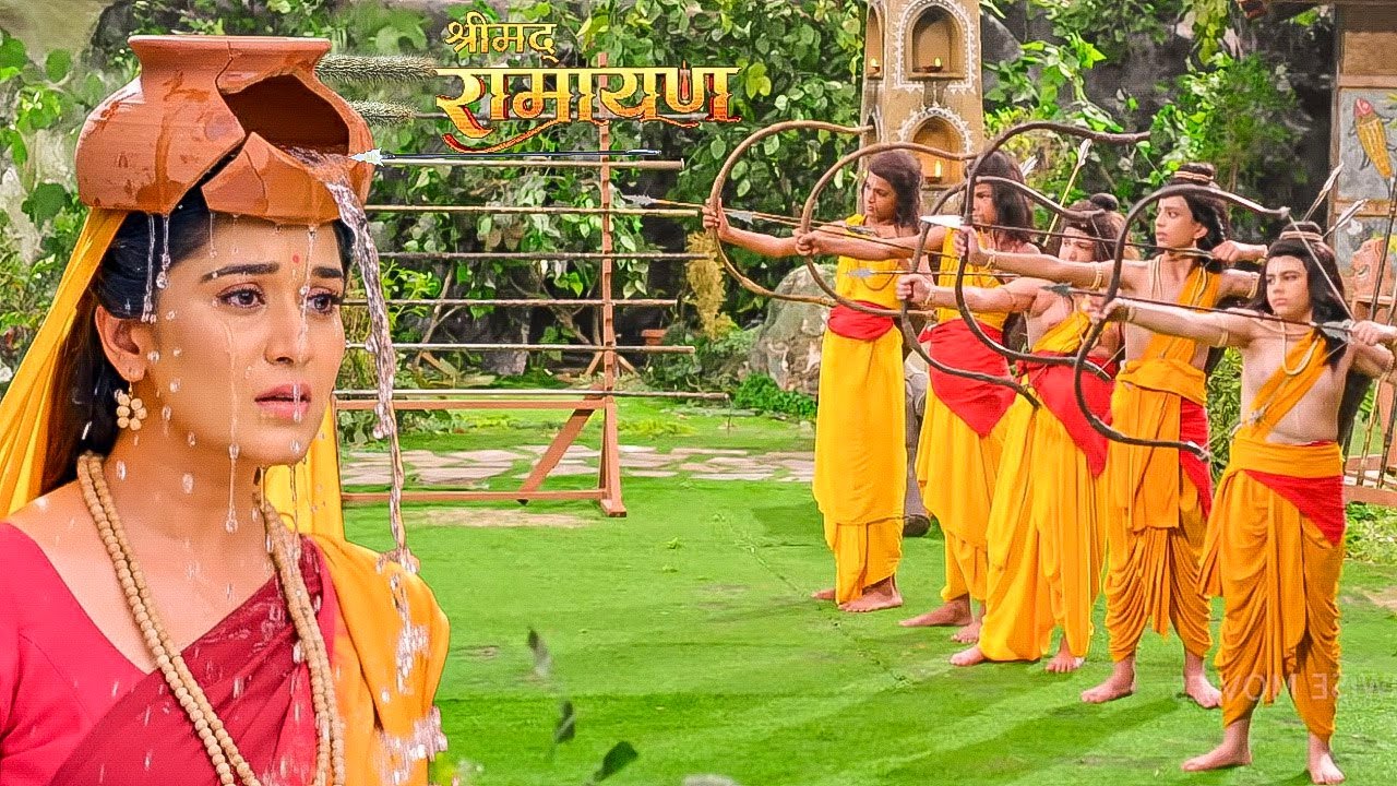 जब लव-कुश ने अपने तीरों से फोड़े पानी के मटके! सबके होश उड़ गए|| Shrimad Ramayan | Full Episode ||