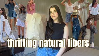 Thrifting For Summer | Natural Fiber Haul