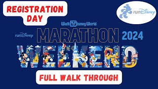 How To Be Ready for runDisney Registration Day | Marathon Weekend 2024 Registration