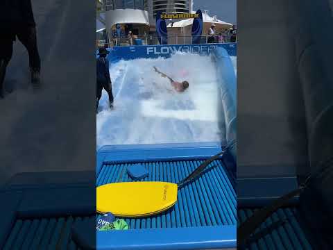 Flowrider wipeouts on