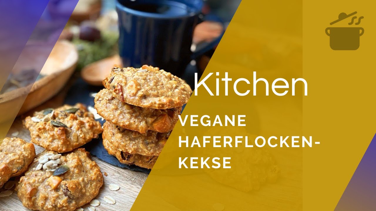 Vegane &amp; Glutenfreie Haferflockenkekse | Der perfekte Snack für ...