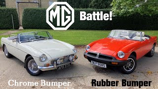 MGB Chrome vs Rubber Bumper  RUINED Classic Or Aging Gracefully? (1962 Mk1/1977 Roadster)
