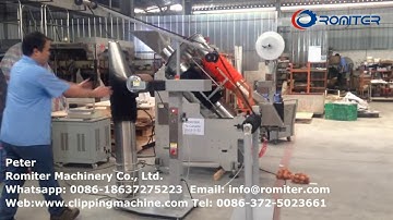 Automatic Mesh Bag Loading Machine for Auto Cliping Machine in Canada