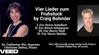 Vier Lieder Zum Fruhstuck By Craig Bohmler