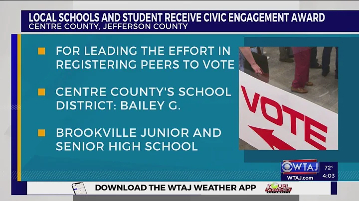 Central Pennsylvania schools, student earn awards for civic engagement