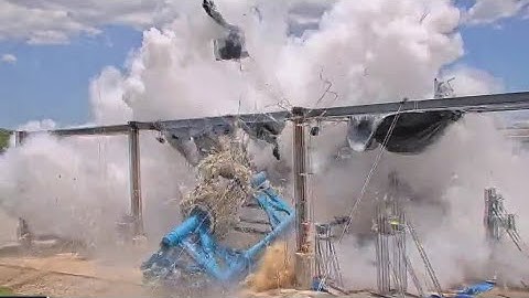 Space habitat explosion at NASA