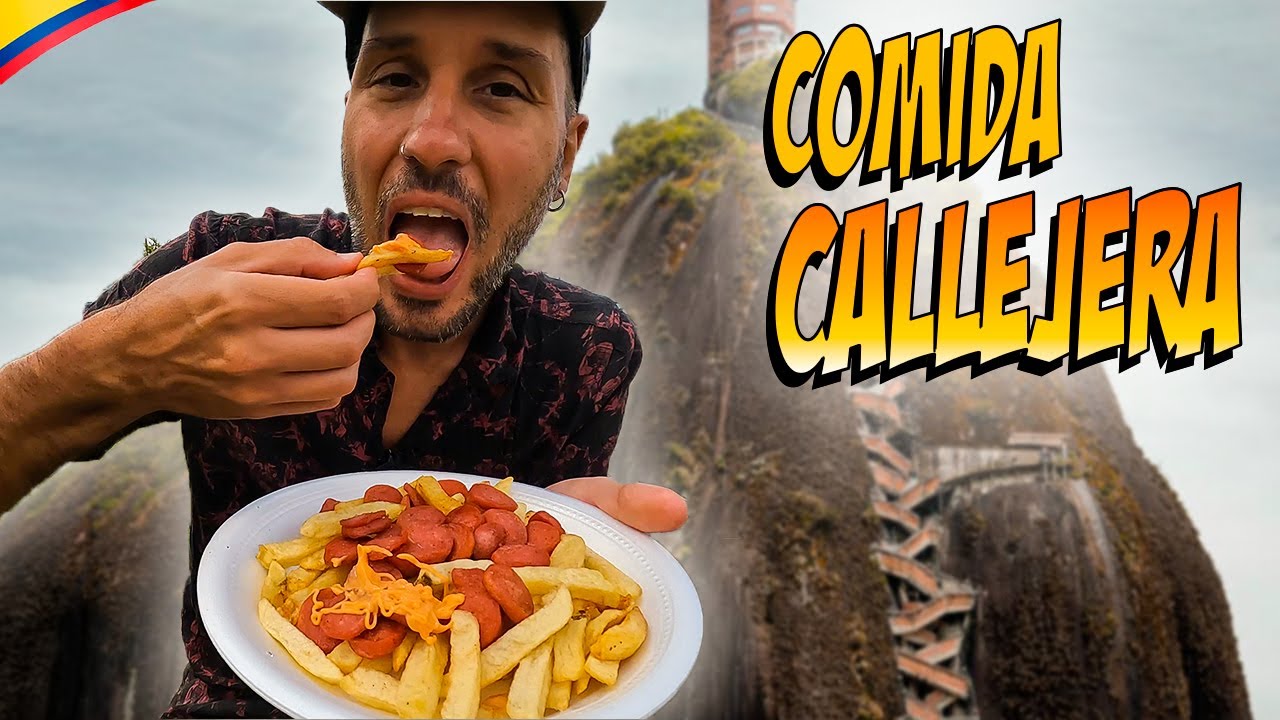 Las 4 mejores Comidas Callejeras de Guatapé, Colombia!