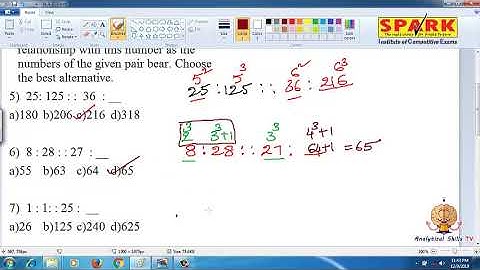Number Analogy || Questions 5-8 || Spark Institute || Easy Arithemetic || Krishna Sir