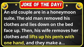 An old couple are in a honeymoon suite - husband and wife jokes | funny joke of the day