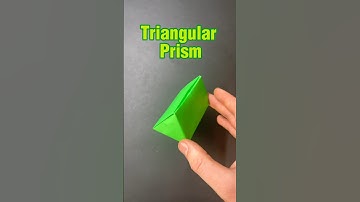 Origami Seamless Triangular Prism 🔺