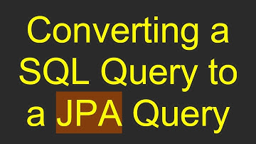 Converting a SQL Query to a JPA Query