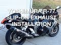 2013 Suzuki Hayabusa - Yoshimura R 77 Slip-On Exhaust Installation