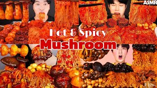 Mukbang ASMR HOT & SPICY MUSHROOMS a Satisfying Bites Explosion