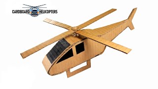 MAKE A HELICOPTER FROM CARDBOARD DIY AIRCRAFT