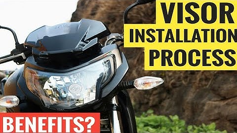 TVS APACHE RTR 160 & 200 VISOR INSTALLATION | BENEFITS OF VISOR | APACHE RTR 200 MODIFIED WINDSHIELD