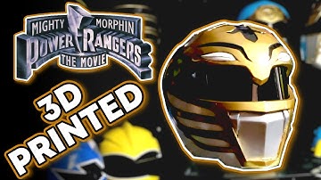 3D Printing and Finishing a Mighty Morphin Power Rangers the Movie White Ranger Helmet