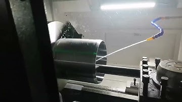 QK1319 CNC Pipe Threading Lathe Machine Trail Running before Shipping