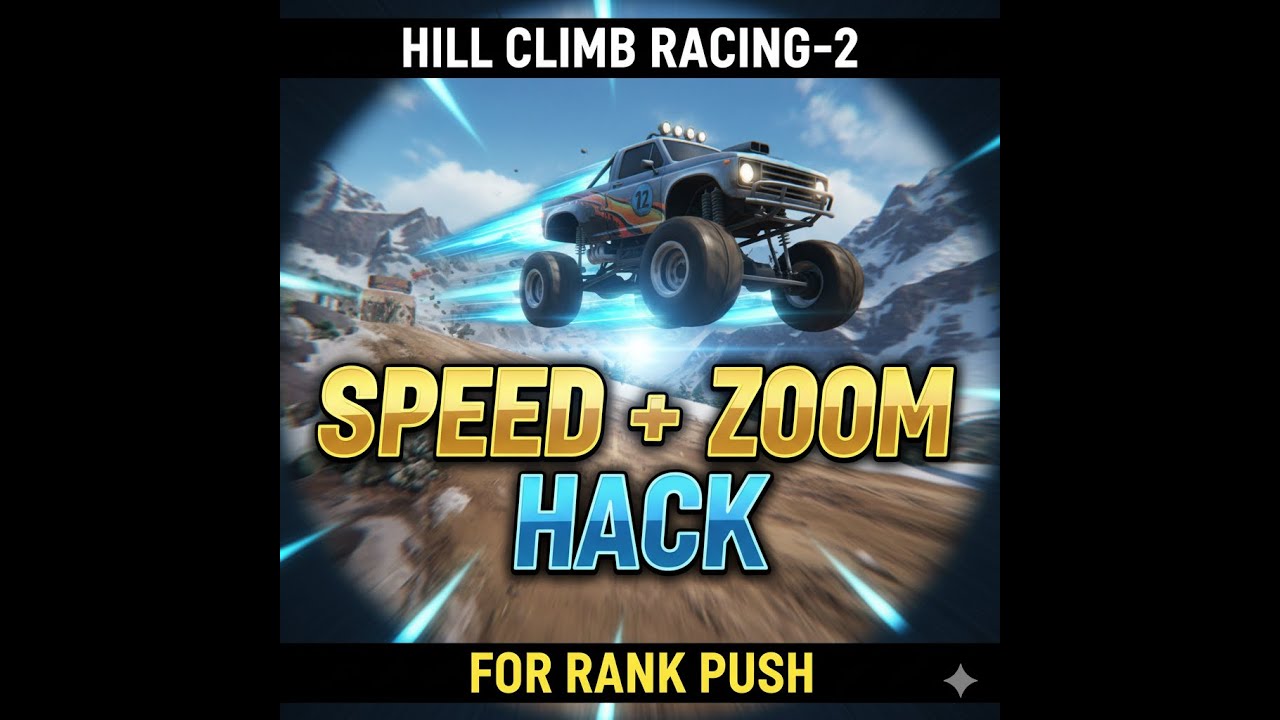Hill Climb Racing 2 | Latest Speed+Zoom Trick for Rank Push (Safe) using GameGuardian SCRIPT !!!