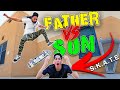 FATHER vs SON: SKATEBOARDING!! An EPIC Game of S.K.A.T.E 😳