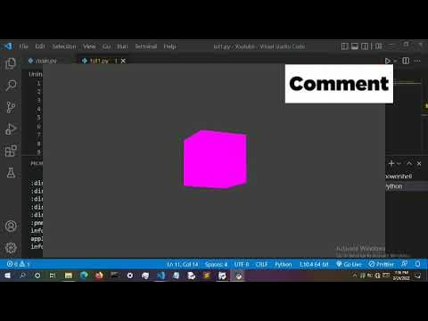 Tutorial 1 | Creating a Spinning 3D Cube Using Python | Ursina Engine ...