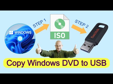 Windows DVD को USB में कॉपी करना