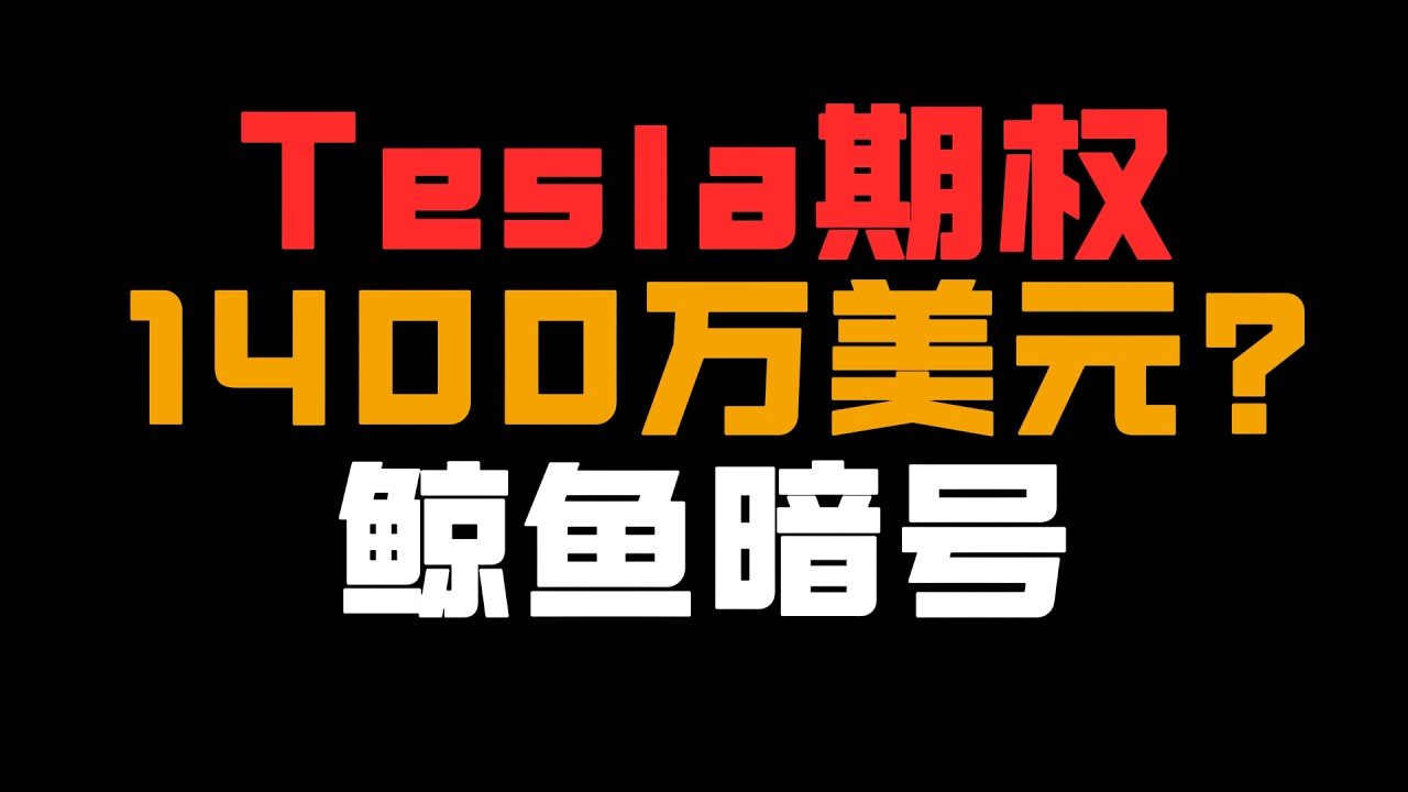 Tesla期权鲸鱼13分钟砸入1400万！提前知道了什么