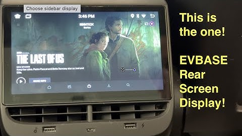 EVBASE Tesla Model 3/Y Rear Screen Display