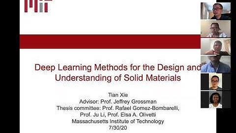 Deep Learning Methods for the Design and Understanding of Solid Materials - Tian Xie (MIT)