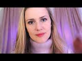 Soft Whispers 💜 Slow Hair Brushing 💜 ASMR 💜 Pleasant White Noise