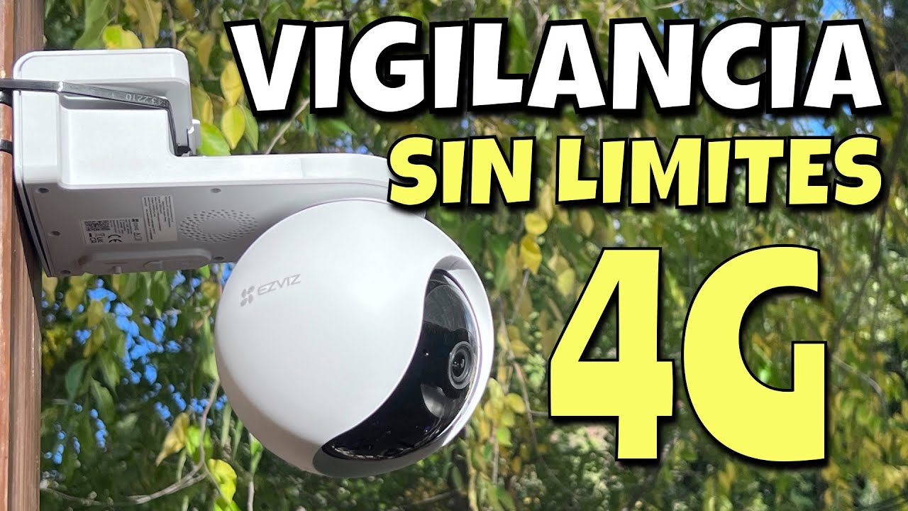 Cámara 4G 360º de vigilancia para campo sin Internet EZVIZ EB8