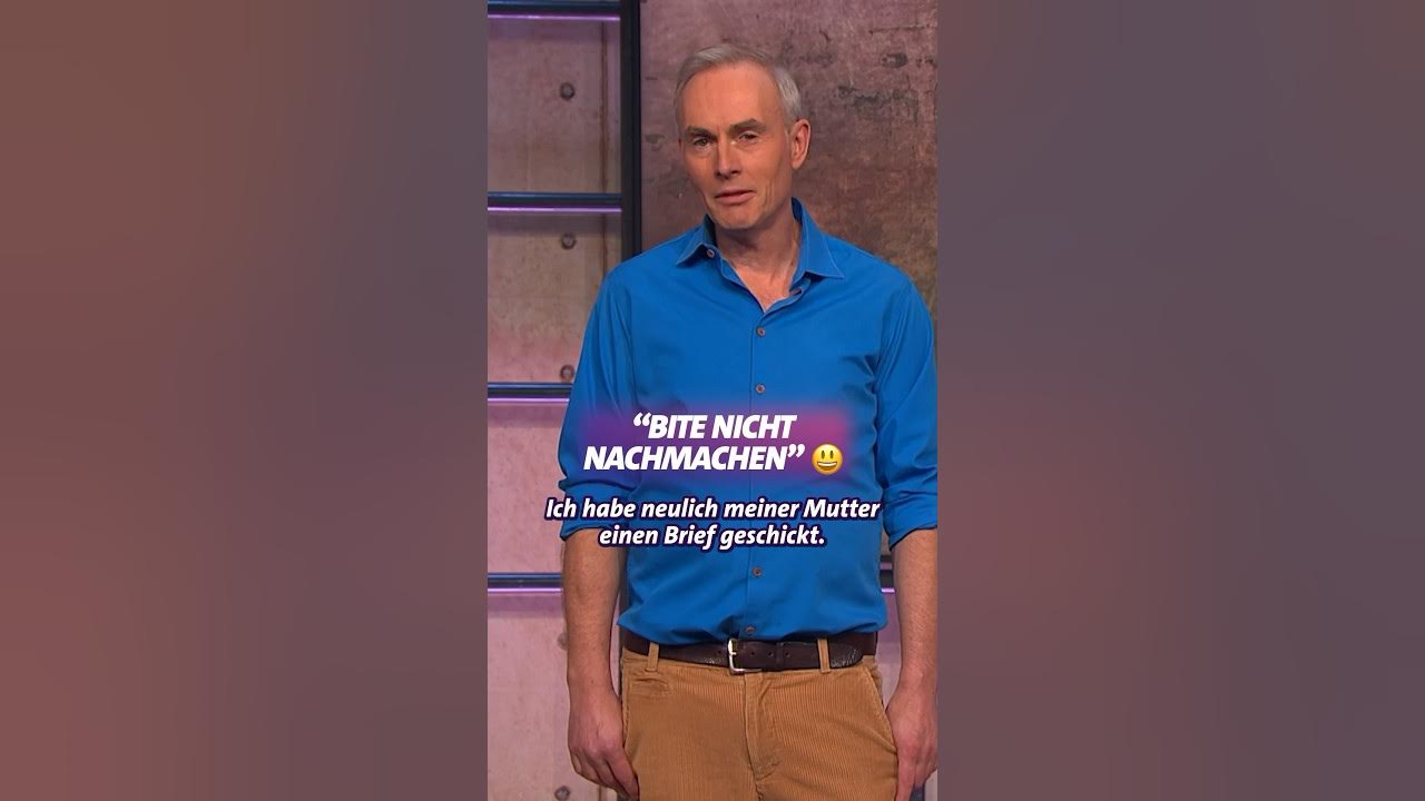 Seid ihr selbst draufgekommen! 😄 Johann König bei "Nuhr im Ersten" YouTube
