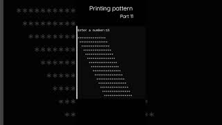 printing pattern part 11 | c programming | #shorts #clanguage