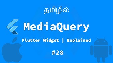 Media Query | Flutter Widget | Explained Tamil | Official Google Flutter widget