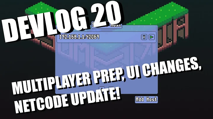 Isometria Devlog 20 - Multiplayer Prep, UI Changes, Netcode Update - Made with Pygame and Python
