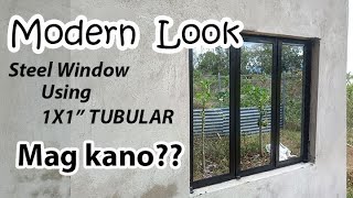 PAANO GUMAWA NG STEEL WINDOW GAMIT ANG 1X1' TUBULAR (hindi basta mapapasukan tubig ulan, matibay pa)