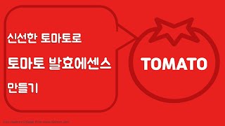 (천연화장품만들기) 토마토발효에센스 만들기