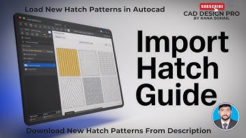 How to Load a New Hatch Pattern in AutoCAD | Step-by-Step Tutorial #cadsoftware #autocad #hatching