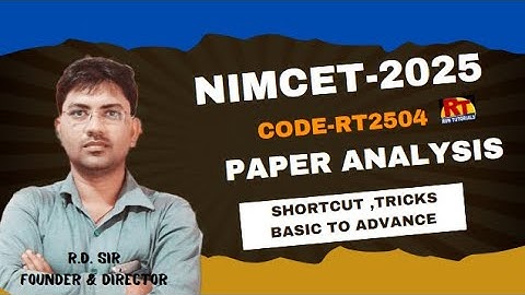 NIMCET TEST SERIES-2025/PAPER code-2504 /SHORTCUT/TRICKS/PART-01/#NIMCET2025