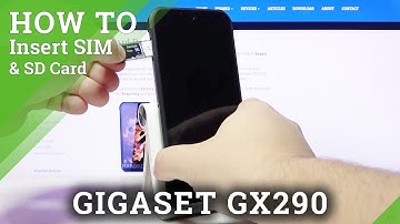 How to Insert SIM and SD in GIGASET GX290 - Insert Nano SIM and Micro SD Card