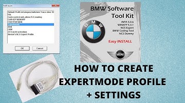 Expertmode. How to create NCS Expert profile- Expert Mode BMW coding / programming