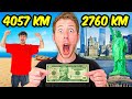 I Raced YOUTUBERS Across The WORLD With $10!