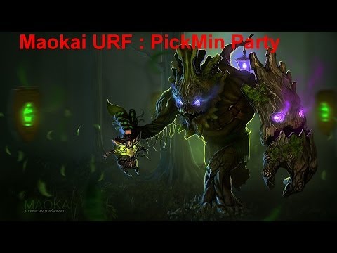 League Of Legends -URF MOD, Maokai : PICKMIN PARTY -  Ultra Rapid Fire