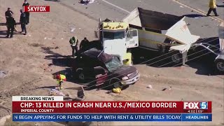 13 Dead When SUV Carrying 25 Collides With Semi-Truck Near US-Mexico Border