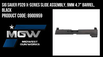 Sig Sauer P320 X-Series Slide Assembly, 9mm 4.7" Barrel, Black - Part# 8900959